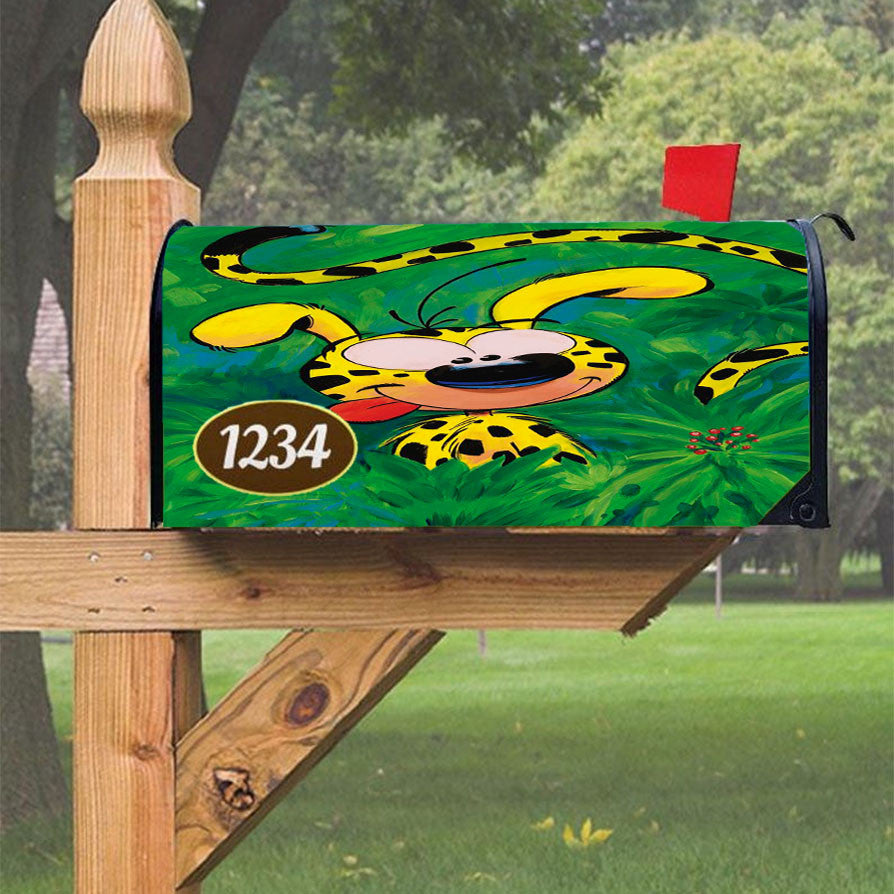 Male Marsupilami Disney Cartoon Magnetic Mailbox Cover 18" X 21" Outdoor Decor