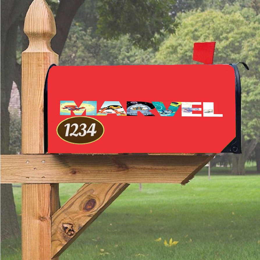 Marvel Wallpaper 3 Magnetic Mailbox Cover 18" X 21" Outdoor Decor