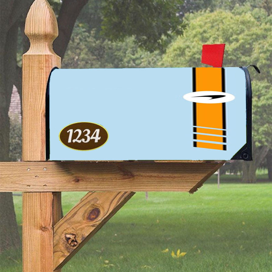 Mclaren Monaco Livery Magnetic Mailbox Cover 18" X 21" Outdoor Decor