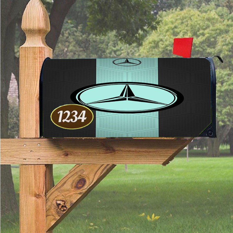 Mercedes Benz Magnetic Mailbox Cover 18" X 21" Outdoor Decor