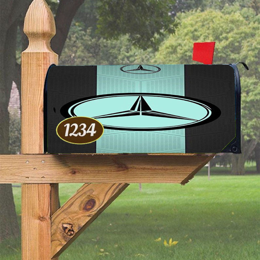 Mercedes Benz 1 Magnetic Mailbox Cover 18" X 21" Outdoor Decor