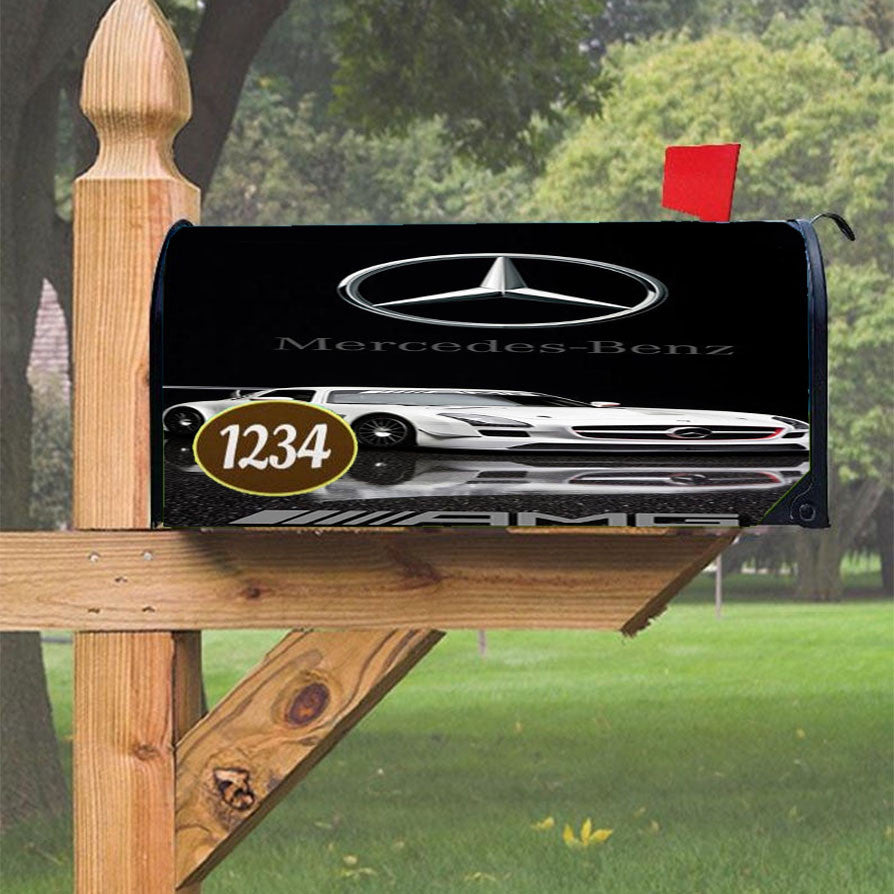 Mercedes Benz Amg Car Magnetic Mailbox Cover 18" X 21" Outdoor Decor