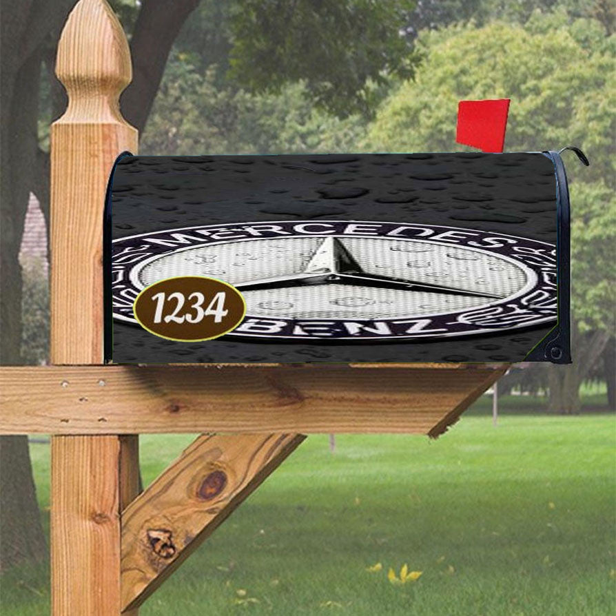 Mercedes Benz Logo 3 Magnetic Mailbox Cover 18" X 21" Outdoor Decor