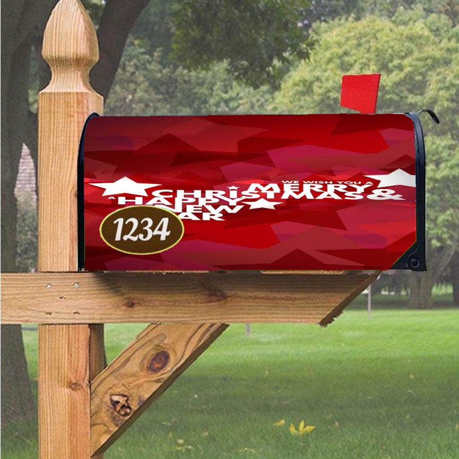 Merry Christmas Magnetic Mailbox Cover 18" X 21" Outdoor Decor