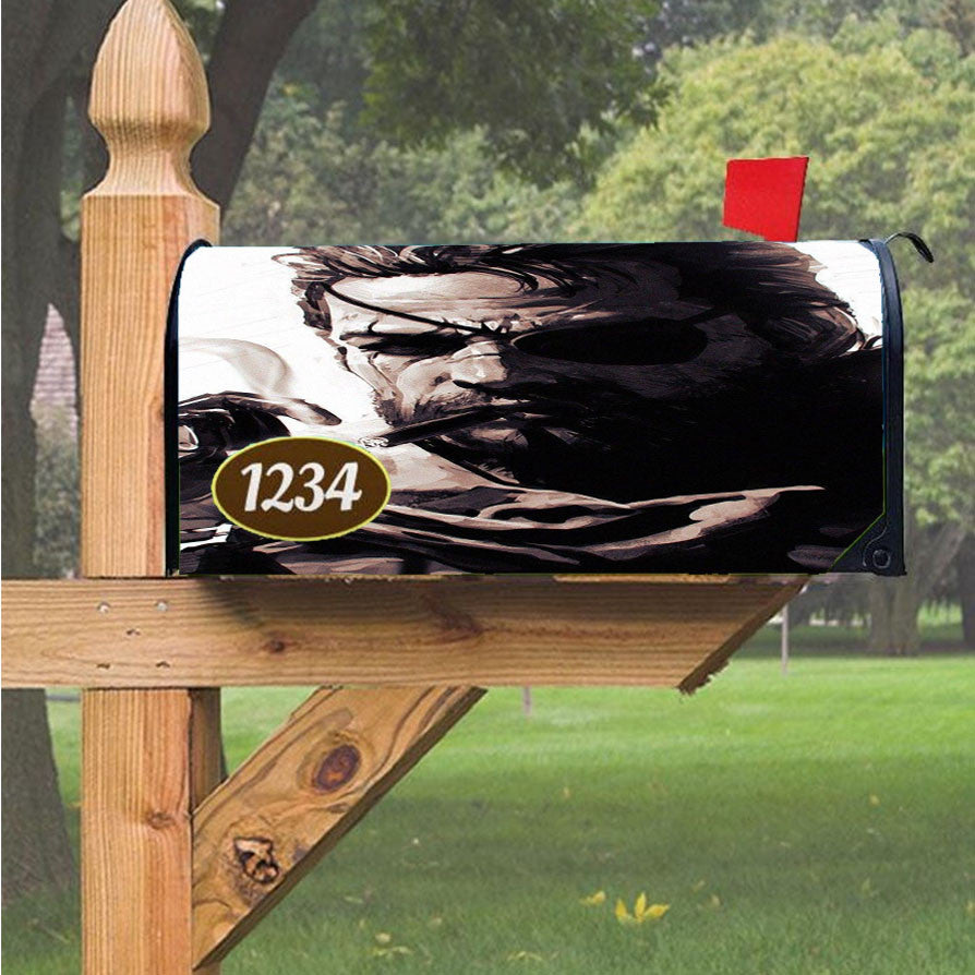 Metal Gear Solid V Venom Snake Art Magnetic Mailbox Cover 18" X 21" Outdoor Decor
