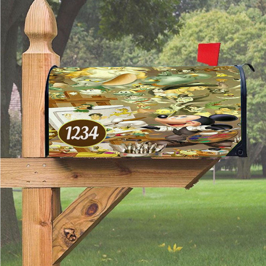 Mickey Magnetic Mailbox Cover 18" X 21" Outdoor Decor
