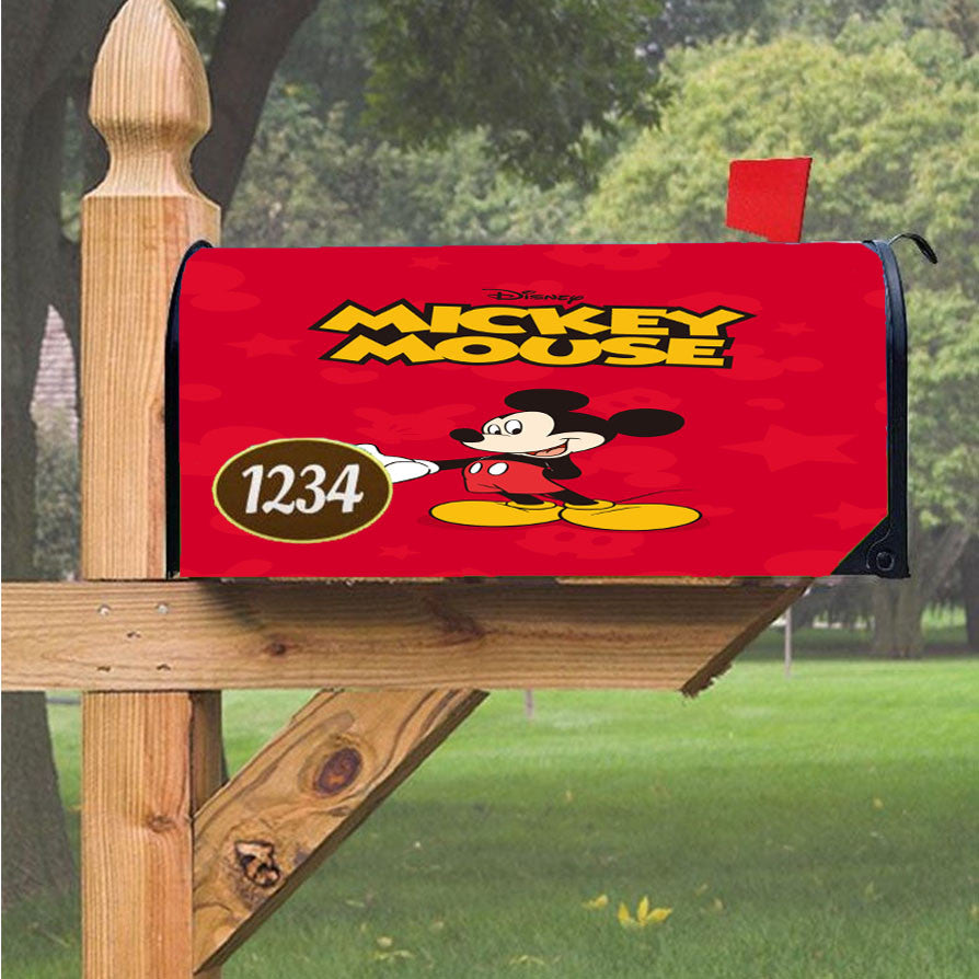 Mickey Mouse Red Magnetic Mailbox Cover 18" X 21" Outdoor Decor
