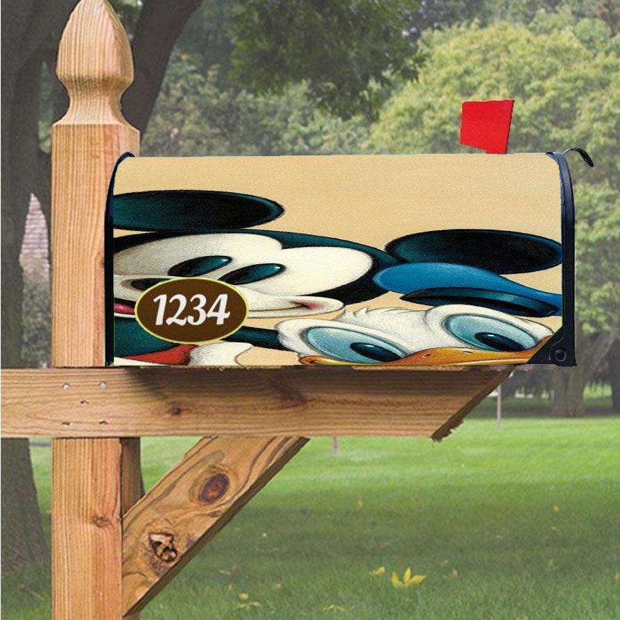 Mickey N Friends Magnetic Mailbox Cover 18" X 21" Outdoor Decor
