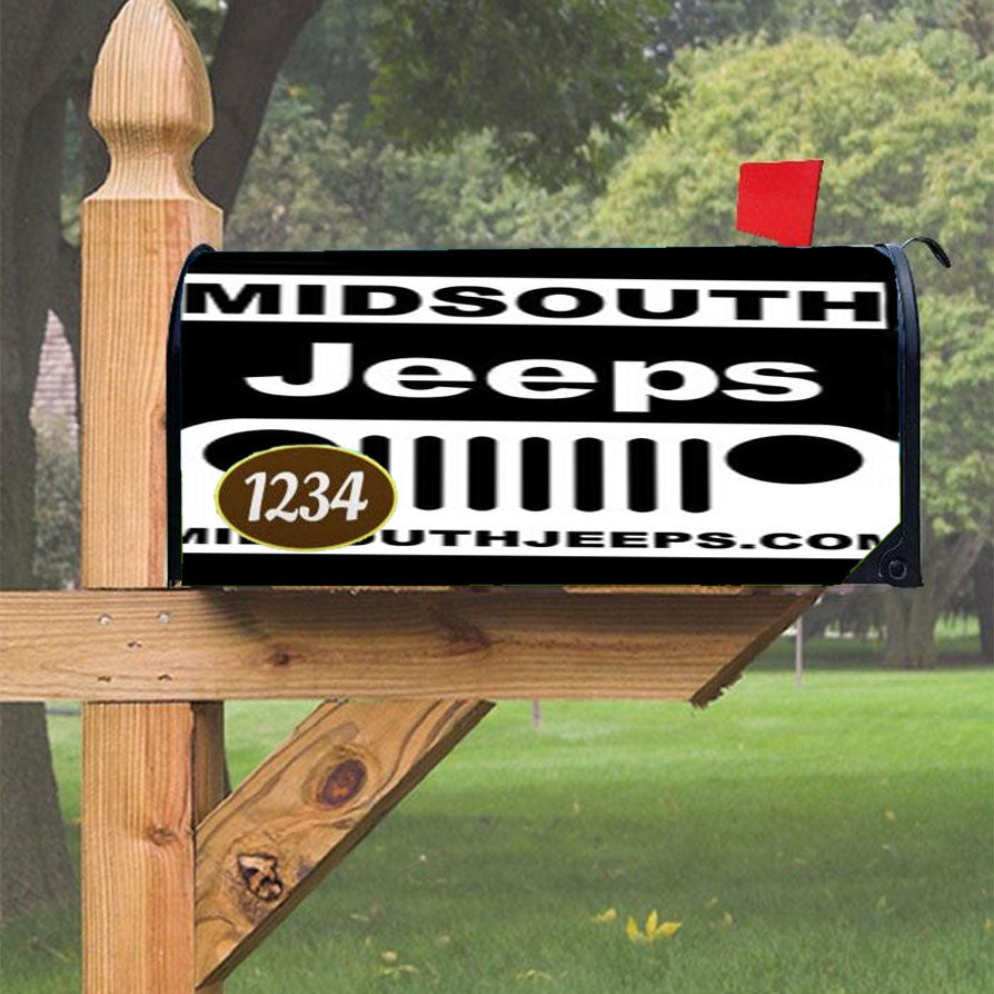 Midsouth Jeeps Magnetic Mailbox Cover 18" X 21" Outdoor Decor