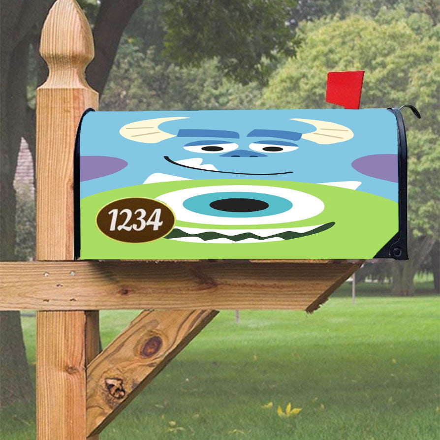 Mike And Sully Monster University Magnetic Mailbox Cover 18" X 21" Outdoor Decor