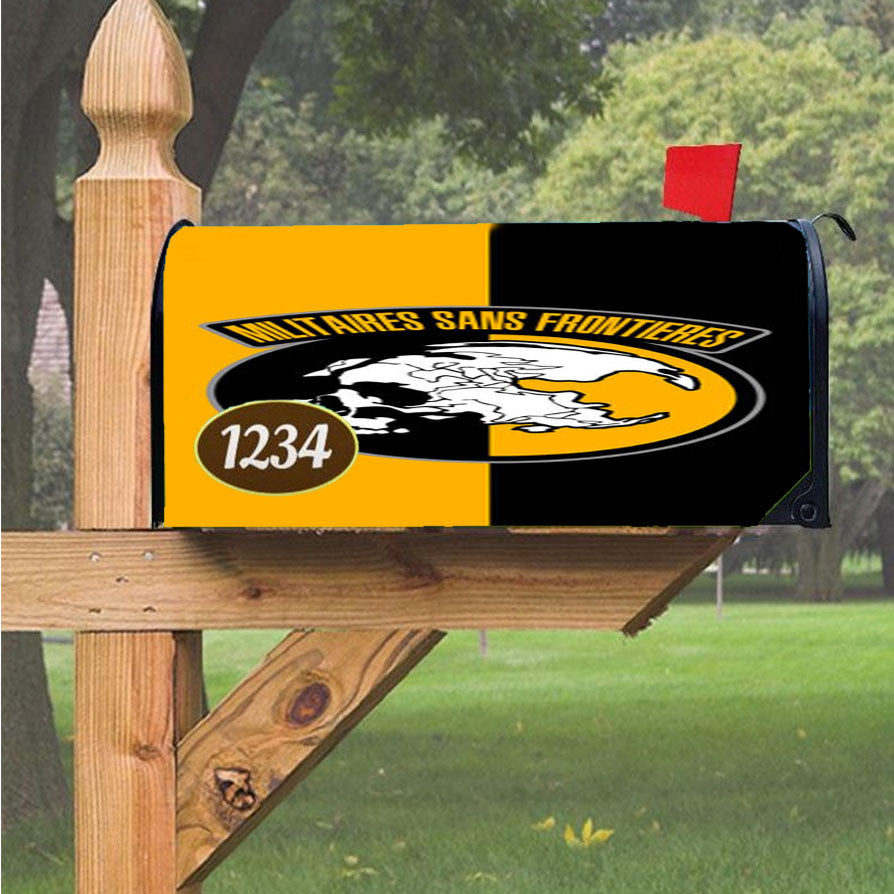 Militaires Sans Frontieres Magnetic Mailbox Cover 18" X 21" Outdoor Decor