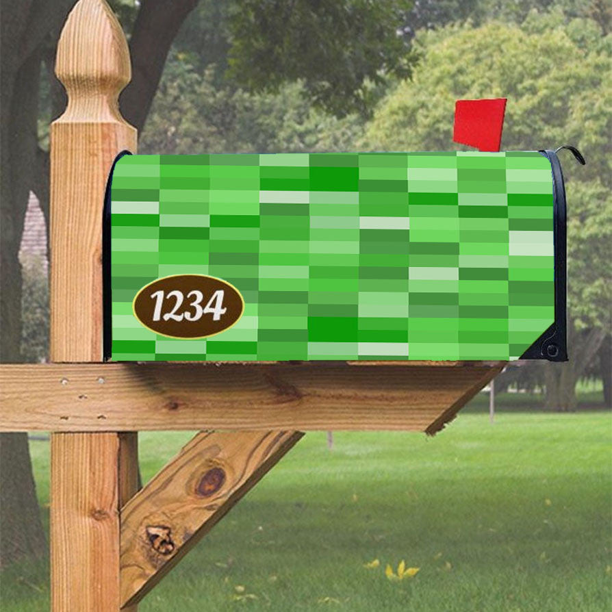 Minecraft Pattern Magnetic Mailbox Cover 18" X 21" Outdoor Decor