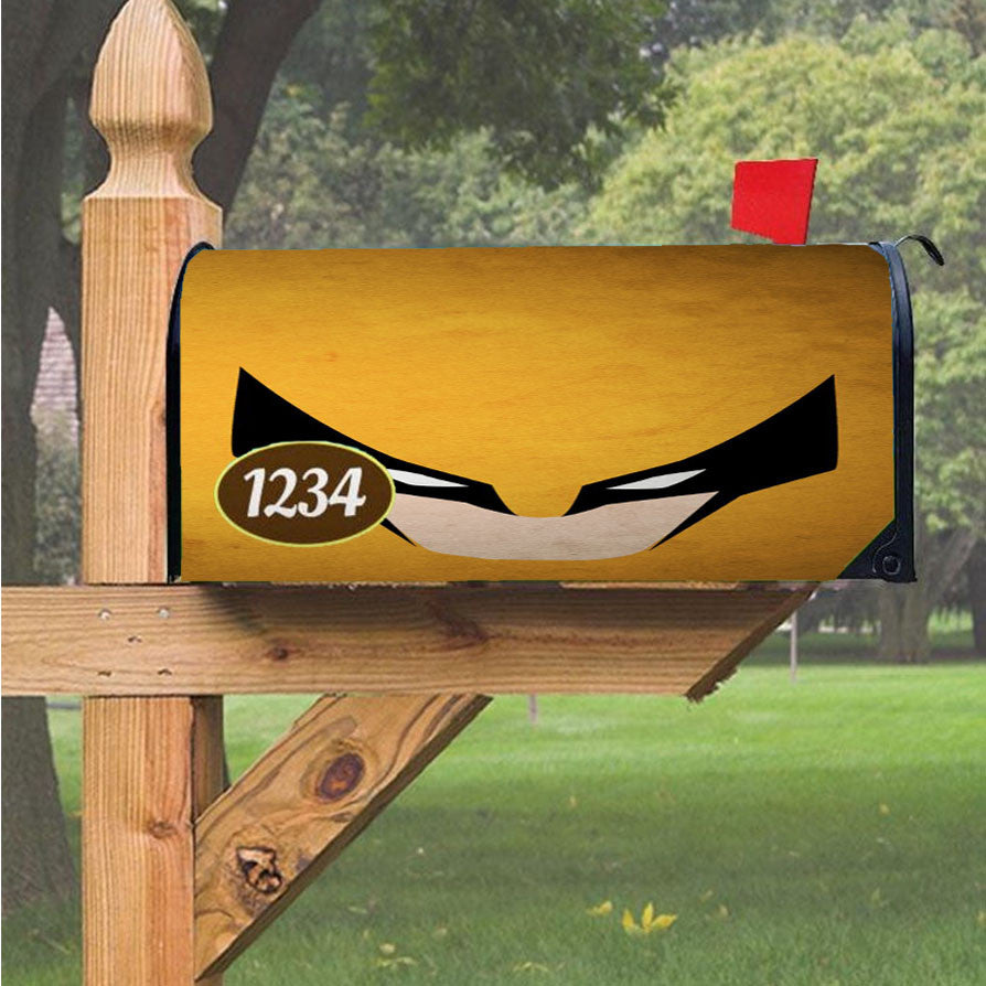 Minimalist Grunge Wolverine Magnetic Mailbox Cover 18" X 21" Outdoor Decor