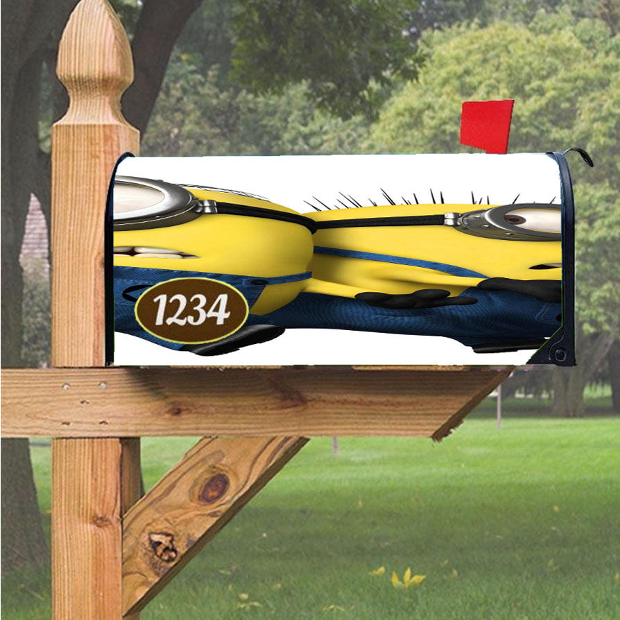 Minion Hungry Magnetic Mailbox Cover 18" X 21" Outdoor Decor