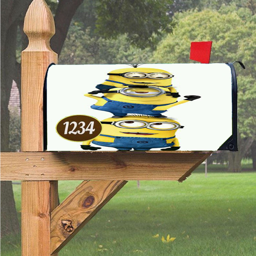 Minion Mini Magnetic Mailbox Cover 18" X 21" Outdoor Decor