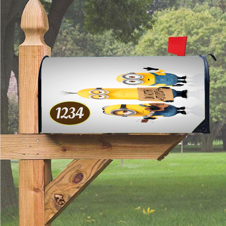 Minions 01 Magnetic Mailbox Cover 18" X 21" Outdoor Decor