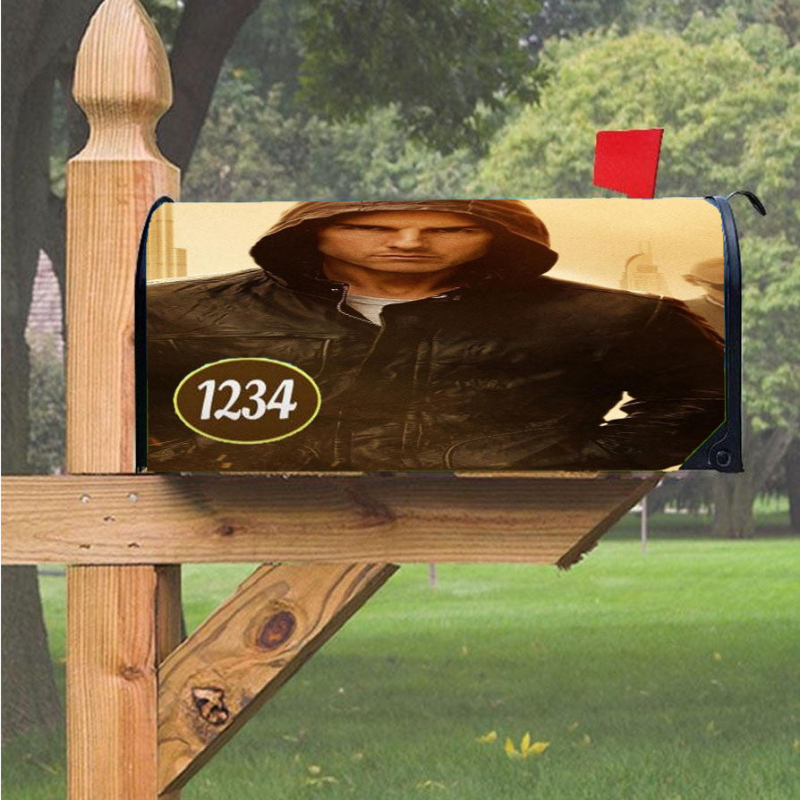 Mission Impossible Tom Cruise Magnetic Mailbox Cover 18" X 21" Outdoor Decor