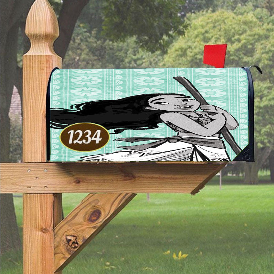 Moana Style Wallpapers Magnetic Mailbox Cover 18" X 21" Outdoor Decor