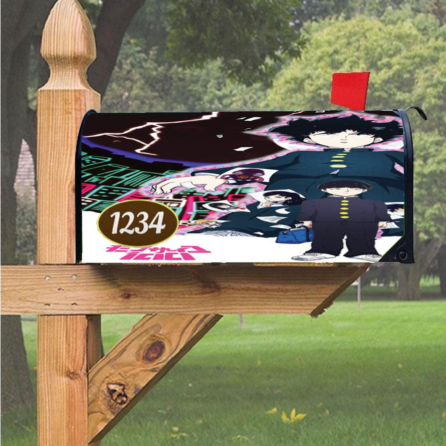 Mob Psycho 100 Shigeo High Magnetic Mailbox Cover 18" X 21" Outdoor Decor