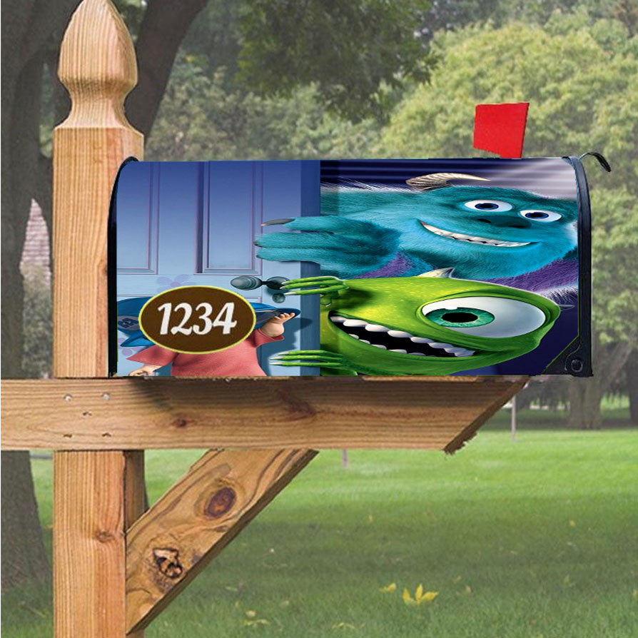 Monster Inc Magnetic Mailbox Cover 18" X 21" Outdoor Decor
