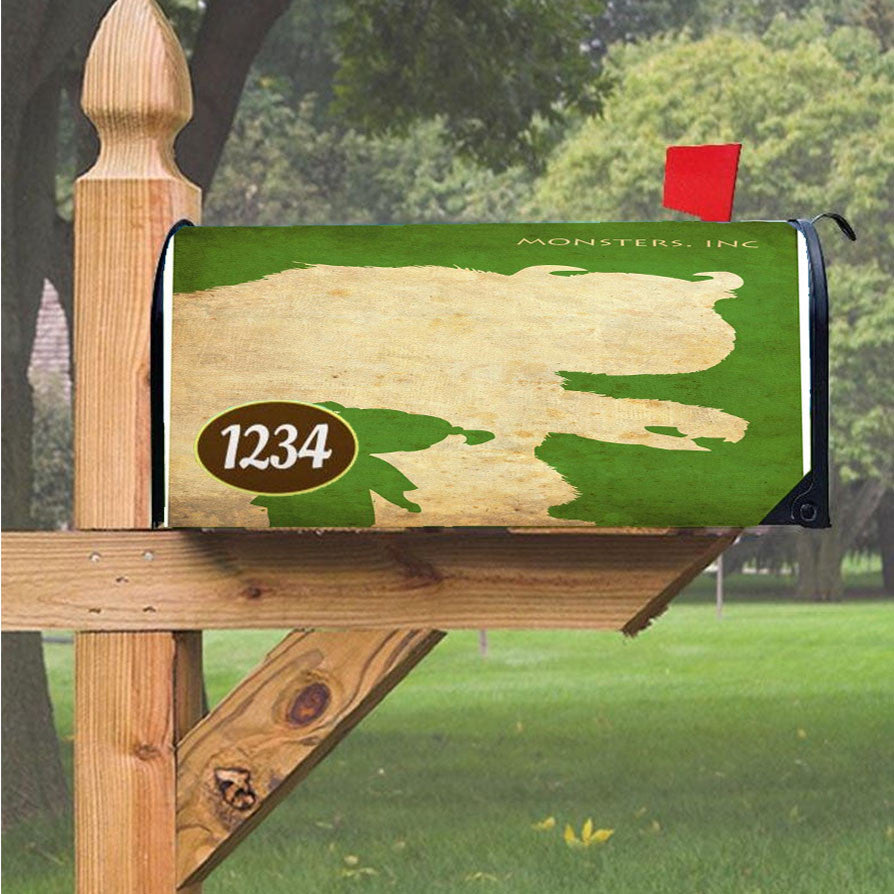 Monster Inc Child Magnetic Mailbox Cover 18" X 21" Outdoor Decor