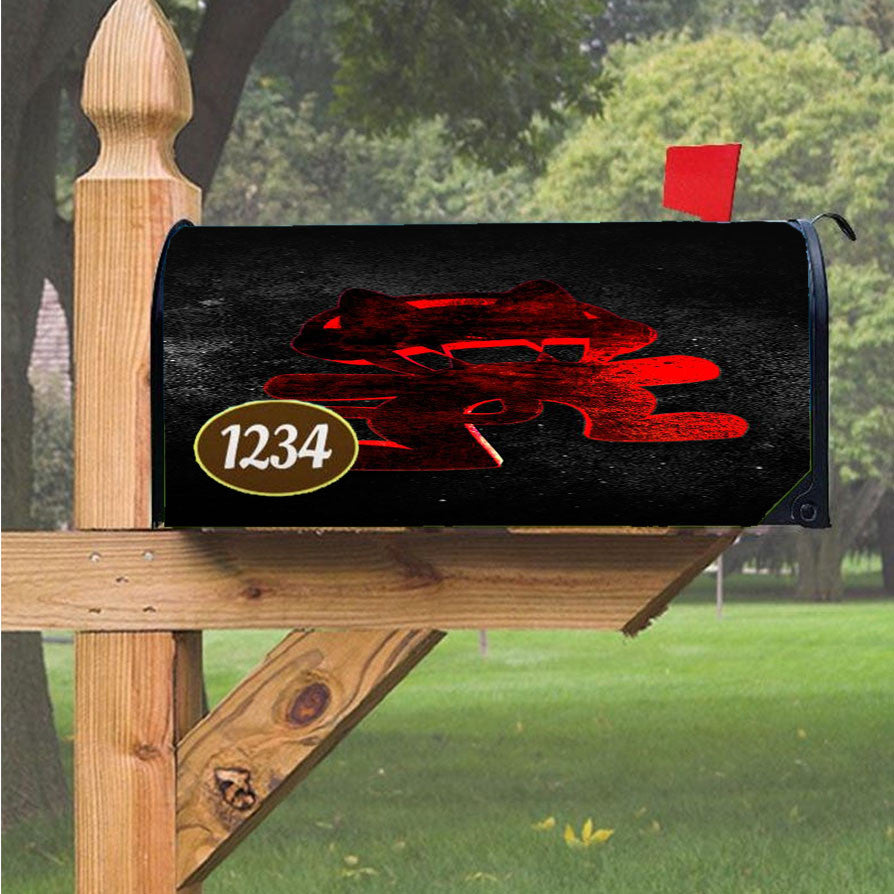 Monstercat Red Wallpaper Magnetic Mailbox Cover 18" X 21" Outdoor Decor