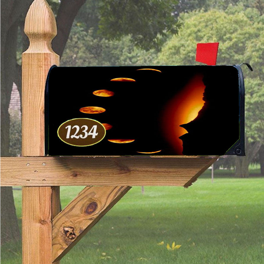 Moon Phases Lunar Phases Magnetic Mailbox Cover 18" X 21" Outdoor Decor