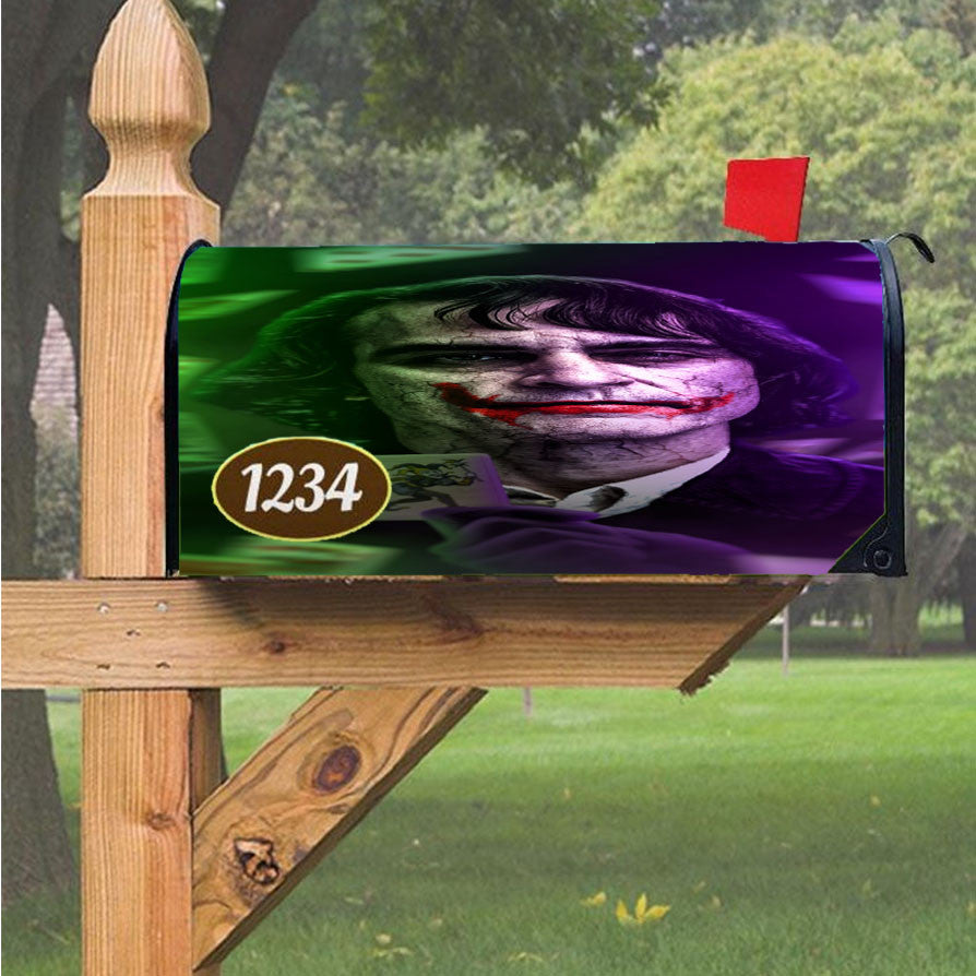 Mr Crazy Joker Magnetic Mailbox Cover 18" X 21" Outdoor Decor