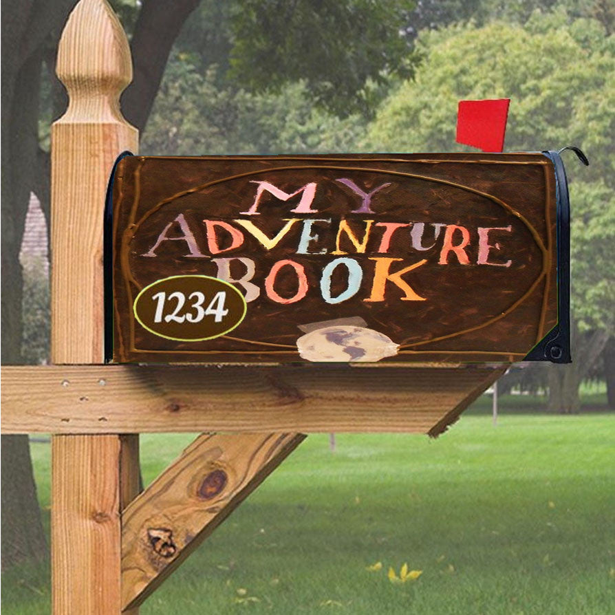 My Adventure Book Up Magnetic Mailbox Cover 18" X 21" Outdoor Decor