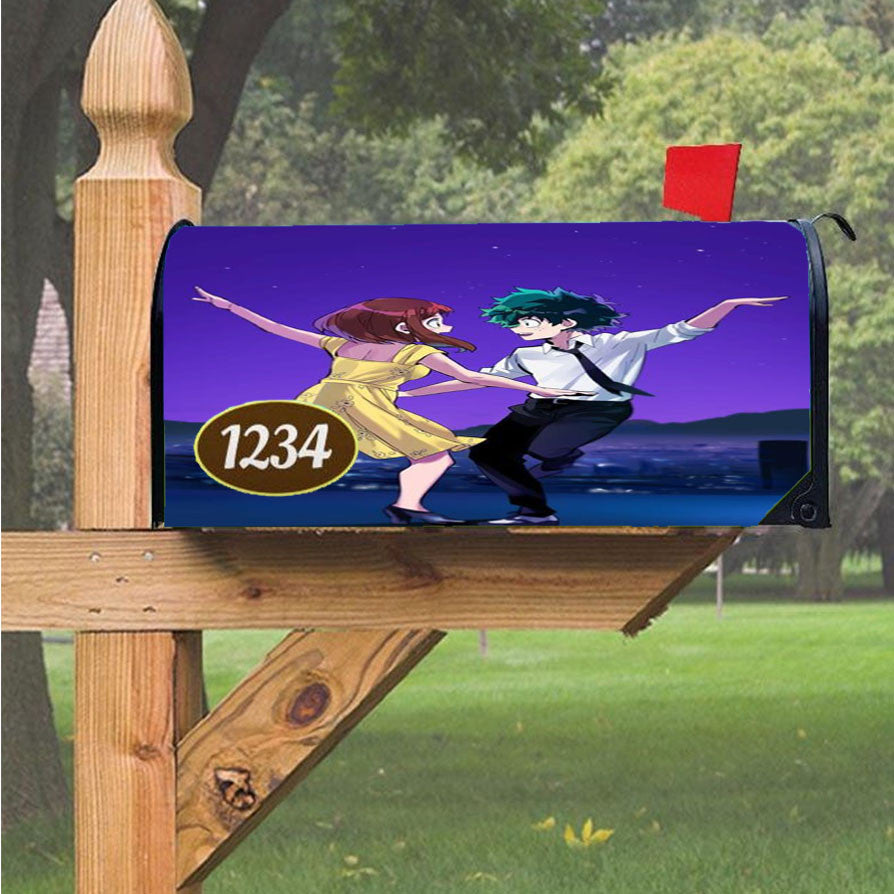My Hero Academia Dancing Magnetic Mailbox Cover 18" X 21" Outdoor Decor