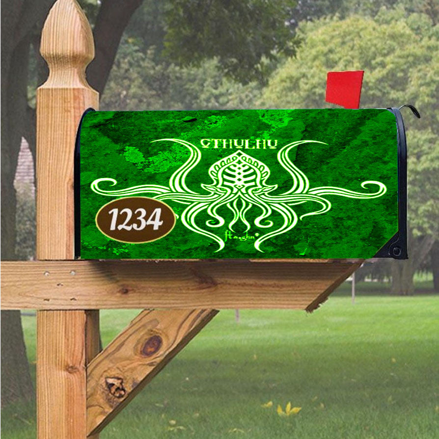 Mythology Sea Monster Cthulhu Magnetic Mailbox Cover 18" X 21" Outdoor Decor