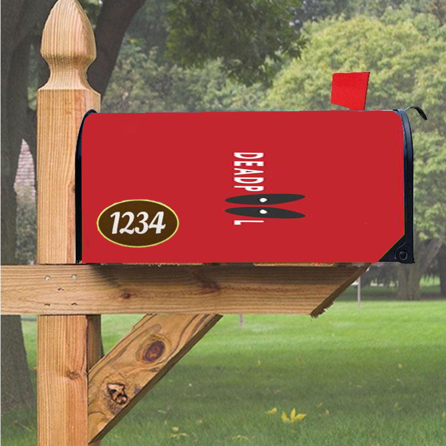 Name Deadpool Magnetic Mailbox Cover 18" X 21" Outdoor Decor