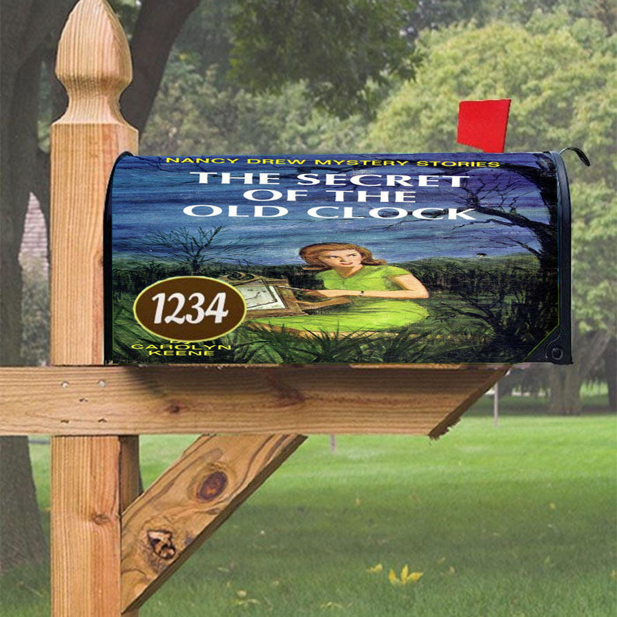 Nancy Drew Books Magnetic Mailbox Cover 18" X 21" Outdoor Decor