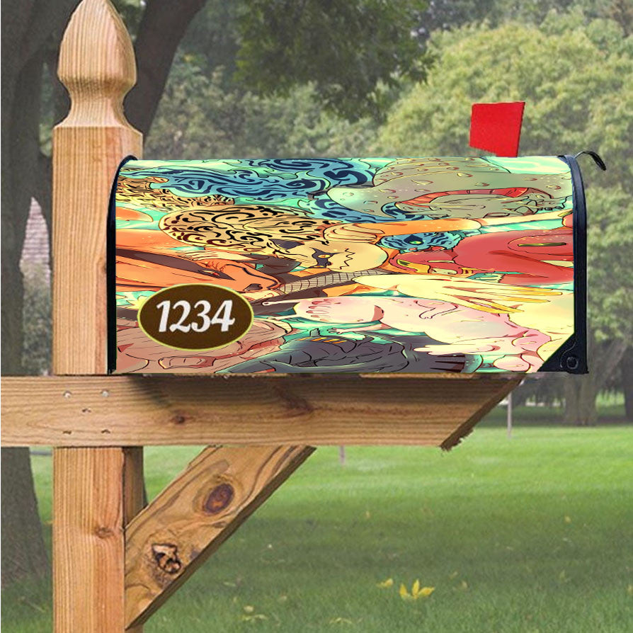 Naruto Cartoon Art Magnetic Mailbox Cover 18" X 21" Outdoor Decor