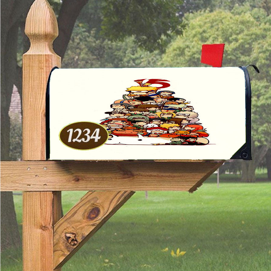 Naruto Chibi Art Magnetic Mailbox Cover 18" X 21" Outdoor Decor