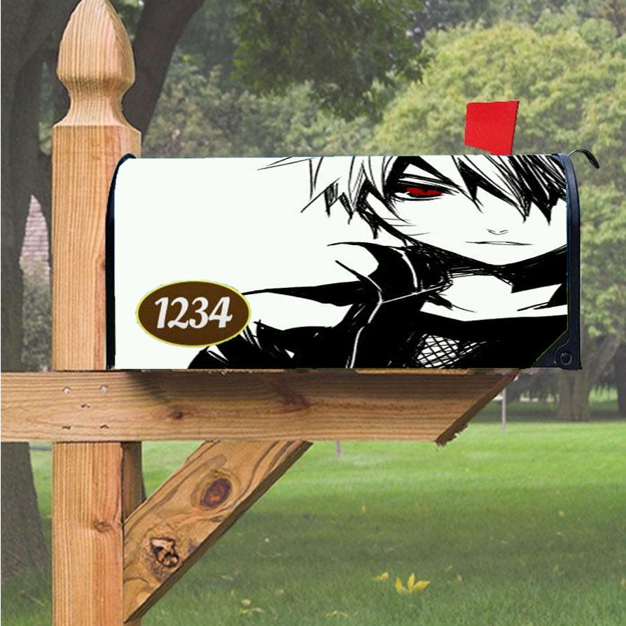 Naruto Eyes Red Magnetic Mailbox Cover 18" X 21" Outdoor Decor