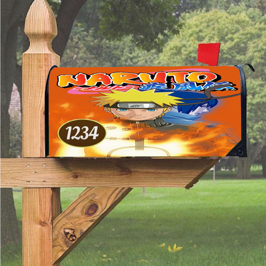 Naruto Final Battle Magnetic Mailbox Cover 18" X 21" Outdoor Decor