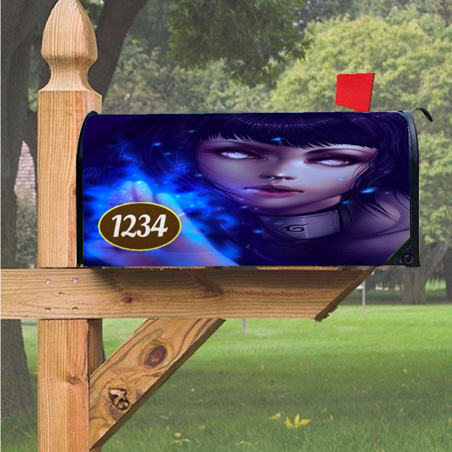 Naruto Hinata Chakra Magnetic Mailbox Cover 18" X 21" Outdoor Decor