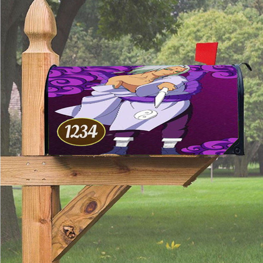 Naruto Shippuden Kimimaro Kaguya Magnetic Mailbox Cover 18" X 21" Outdoor Decor