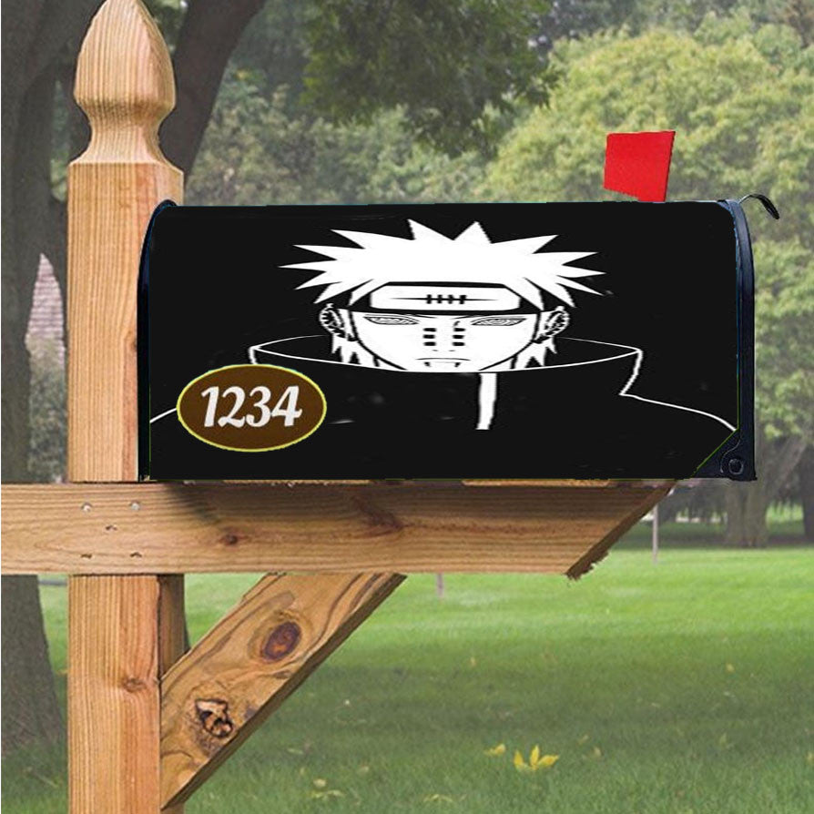 Naruto Shippuden Pain Tendo Magnetic Mailbox Cover 18" X 21" Outdoor Decor
