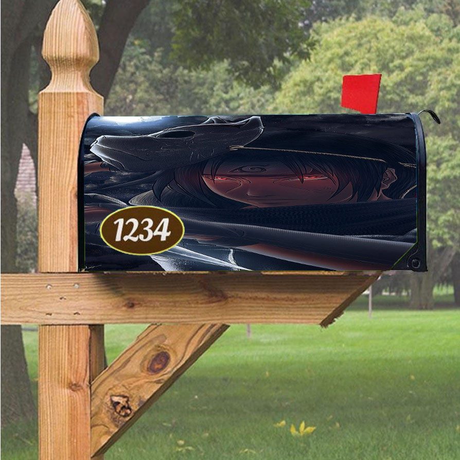 Naruto Young Itachi Anbu Magnetic Mailbox Cover 18" X 21" Outdoor Decor