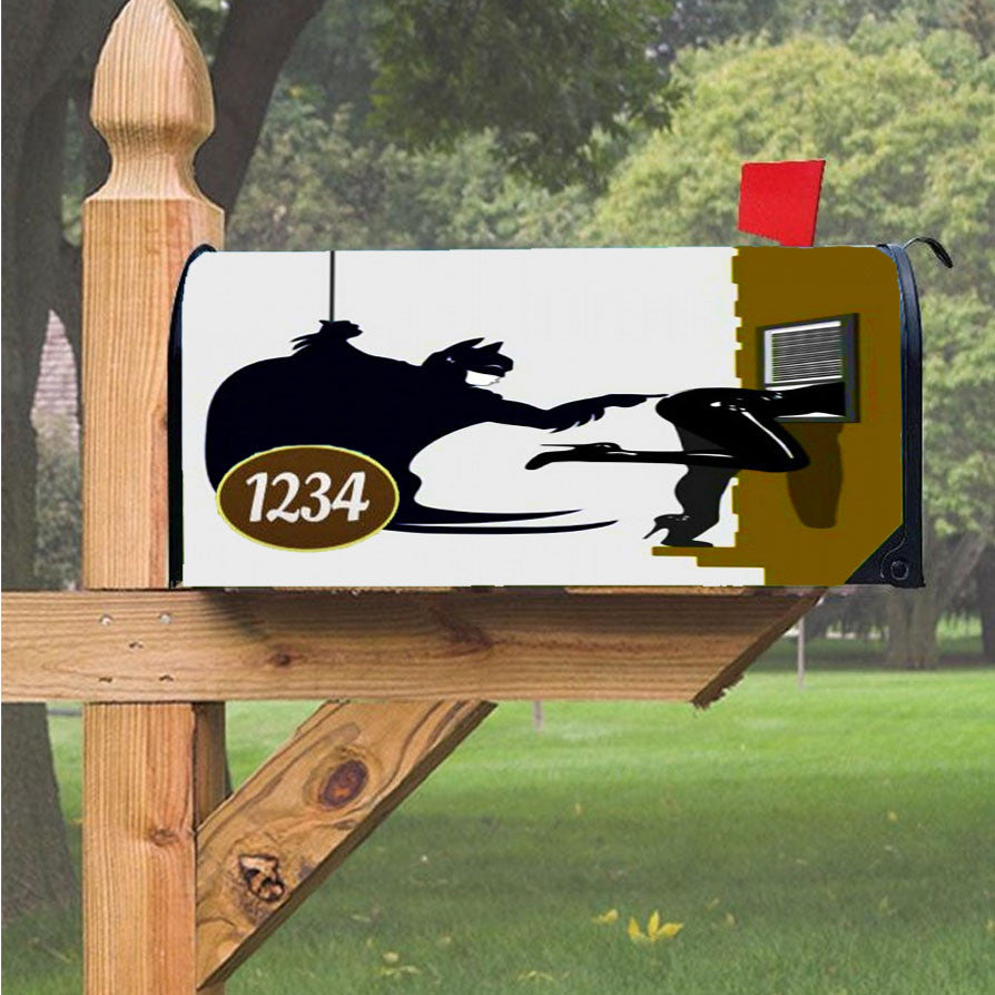 Naughty Batman And Catwoman Magnetic Mailbox Cover 18" X 21" Outdoor Decor