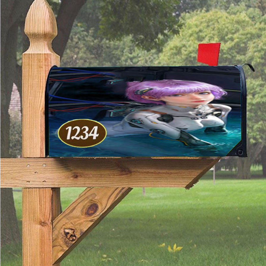 Neon Genesis Evangelion Manga Magnetic Mailbox Cover 18" X 21" Outdoor Decor