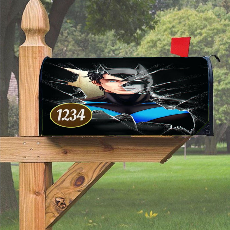 Nightwing Batman Cool Nightwing Magnetic Mailbox Cover 18" X 21" Outdoor Decor