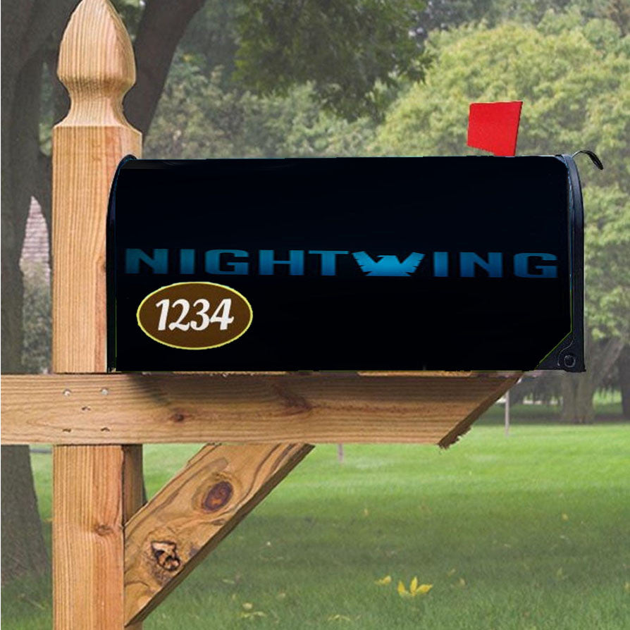 Nightwing Dc Magnetic Mailbox Cover 18" X 21" Outdoor Decor