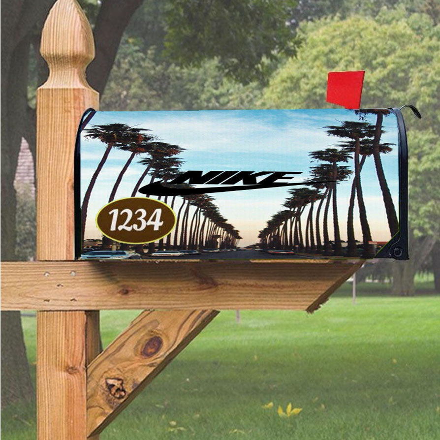 Nike Palm Magnetic Mailbox Cover 18" X 21" Outdoor Decor
