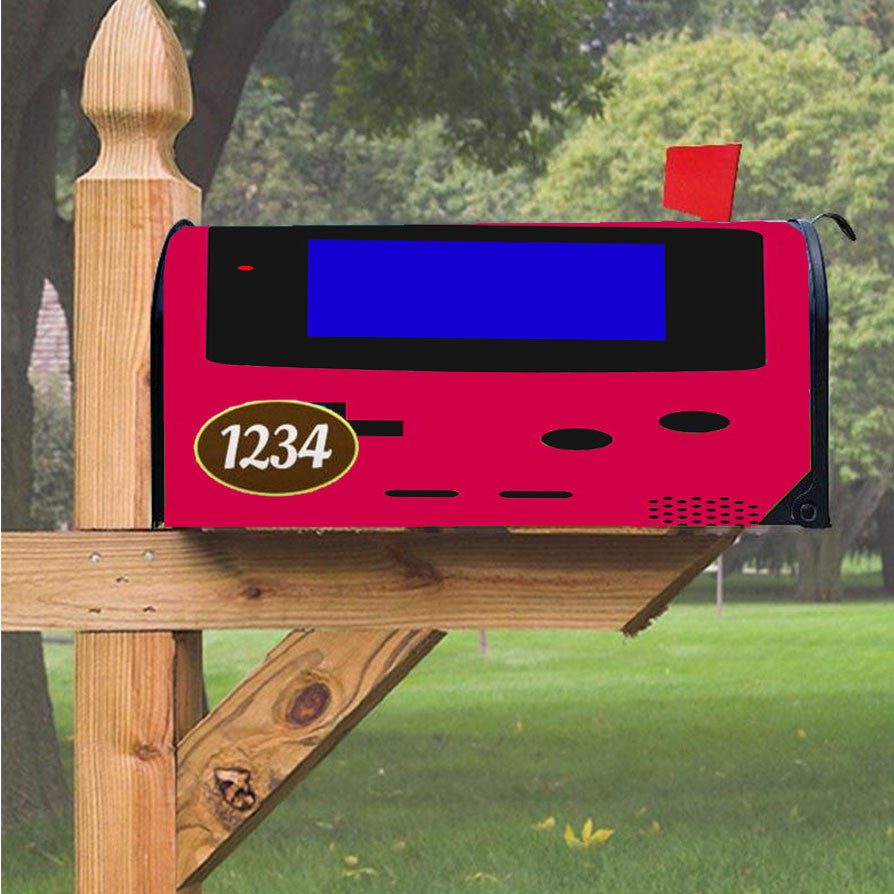 Nintendo Gameboy Pink Magnetic Mailbox Cover 18" X 21" Outdoor Decor