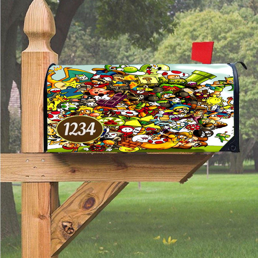 Nintendo Katamari Magnetic Mailbox Cover 18" X 21" Outdoor Decor