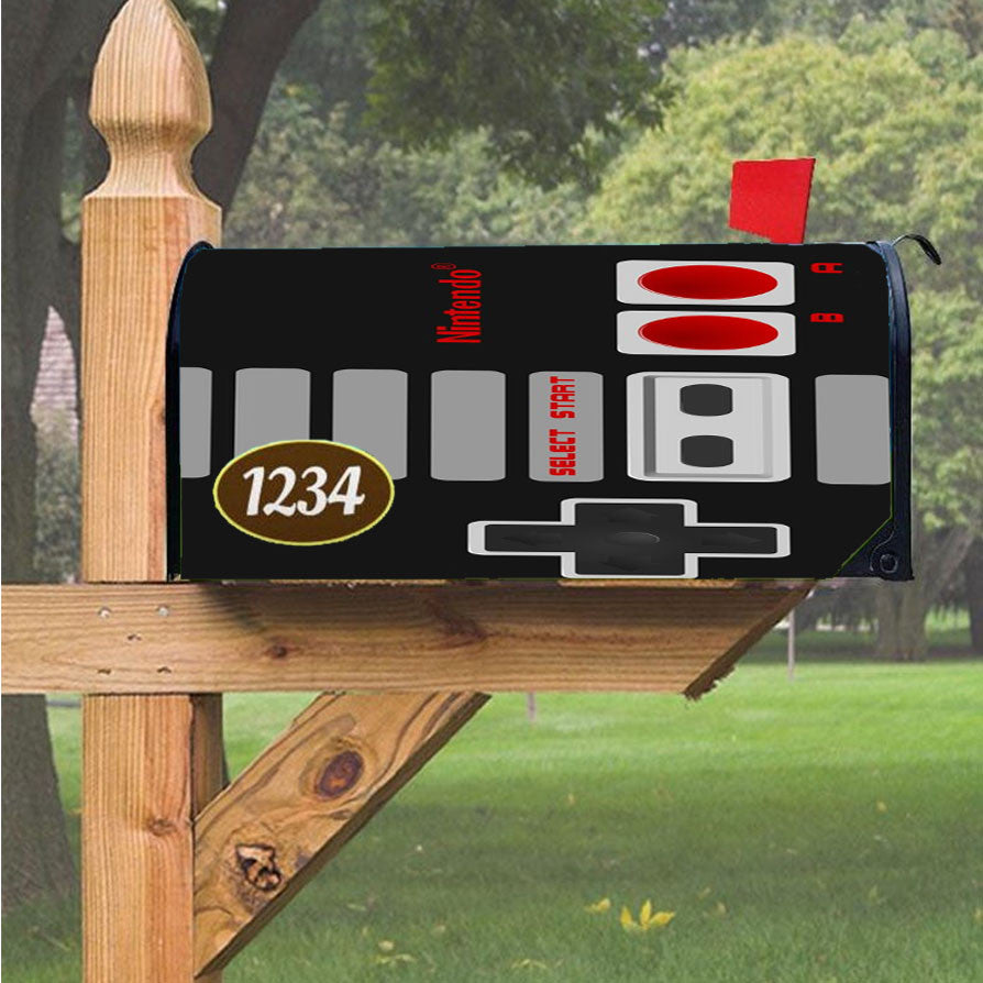 Nintendo Nes Controller Magnetic Mailbox Cover 18" X 21" Outdoor Decor