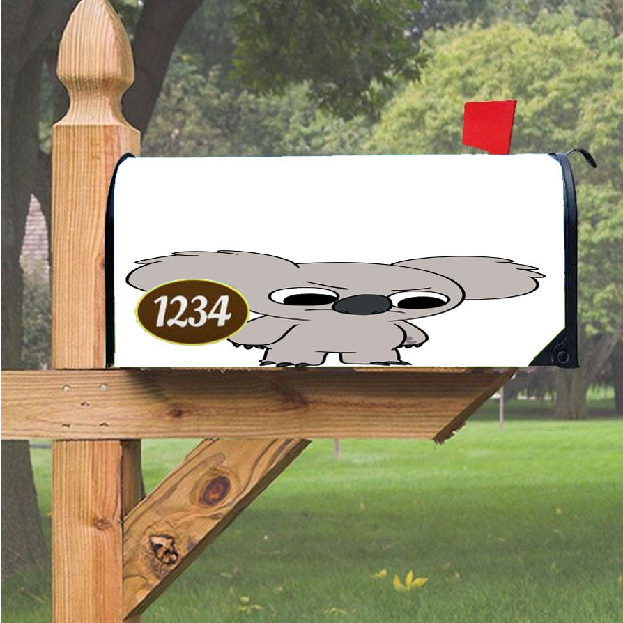 Nom We Bare Bears Koala Magnetic Mailbox Cover 18" X 21" Outdoor Decor